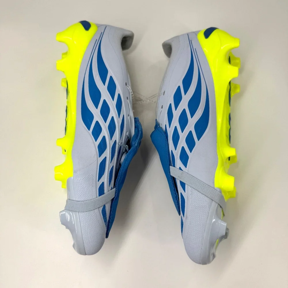 adidas Predator Pro Soccer Cleats Mens 12 Blue Yellow NWT Foldover Tongue